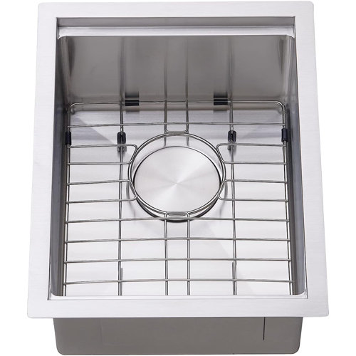 Ufaucet 18x14 inch Stainless Steel Ledge Bar Sink, Small Kitchen Sink